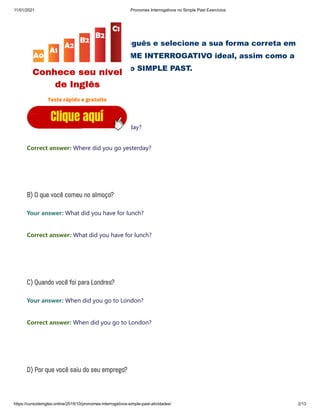 pronome interrogativo feet 5