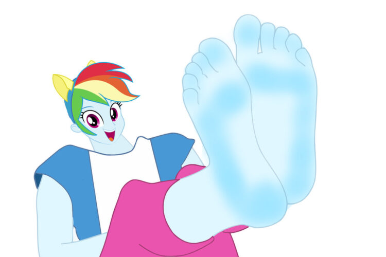 rainbow girl feet 4