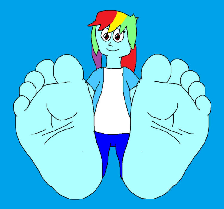 rainbow girl feet 6