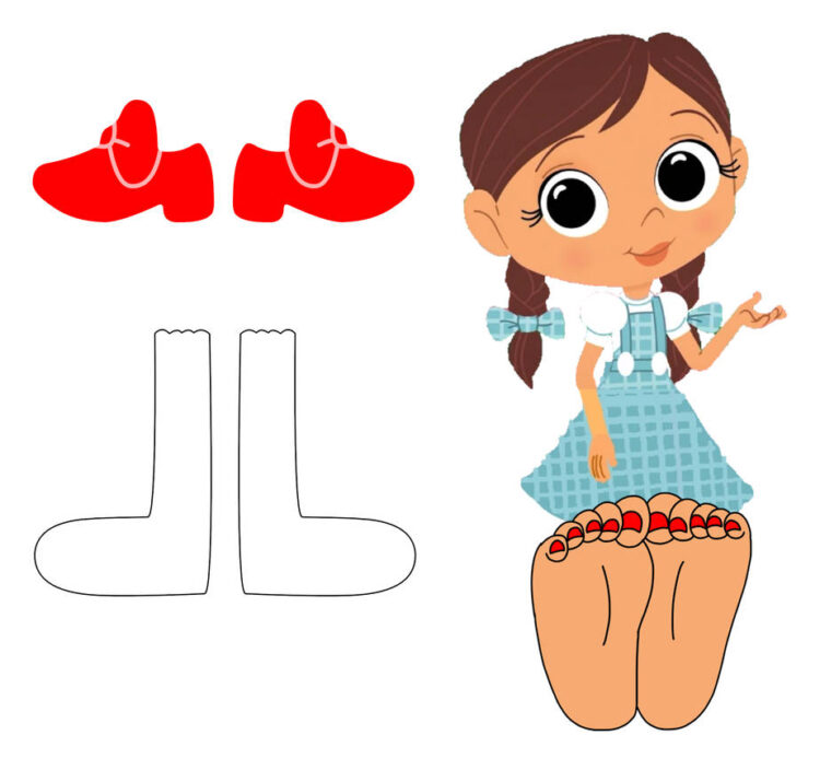 raquel dorothys red shoes feet 6