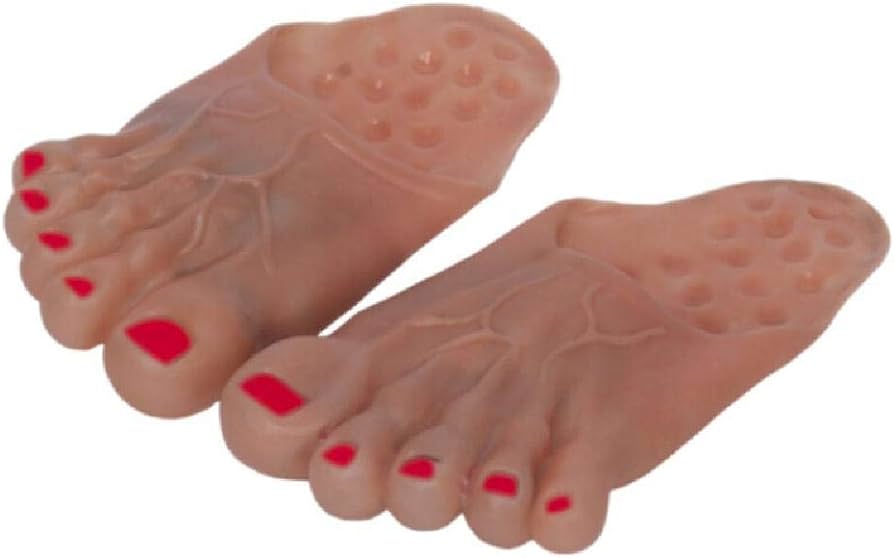 red lipstick monster feet 2