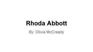 rhoda abbott feet 6