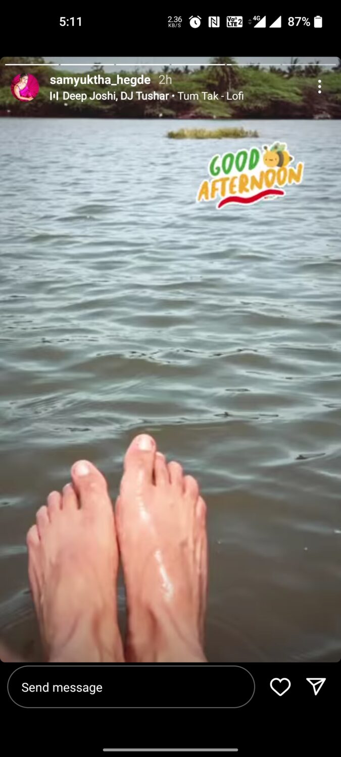 samyuktha hegde feet 5