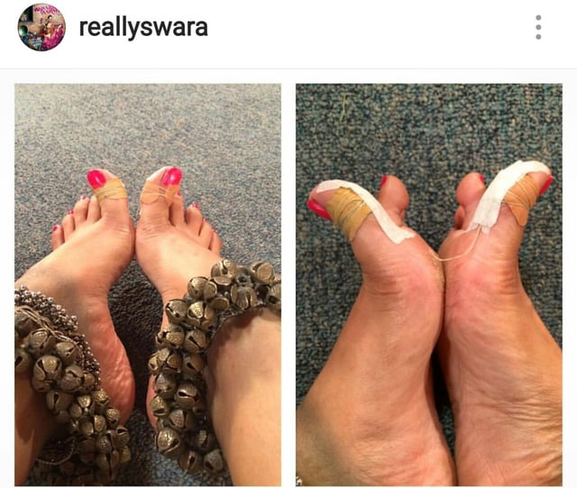 swara bhaskar feet 5