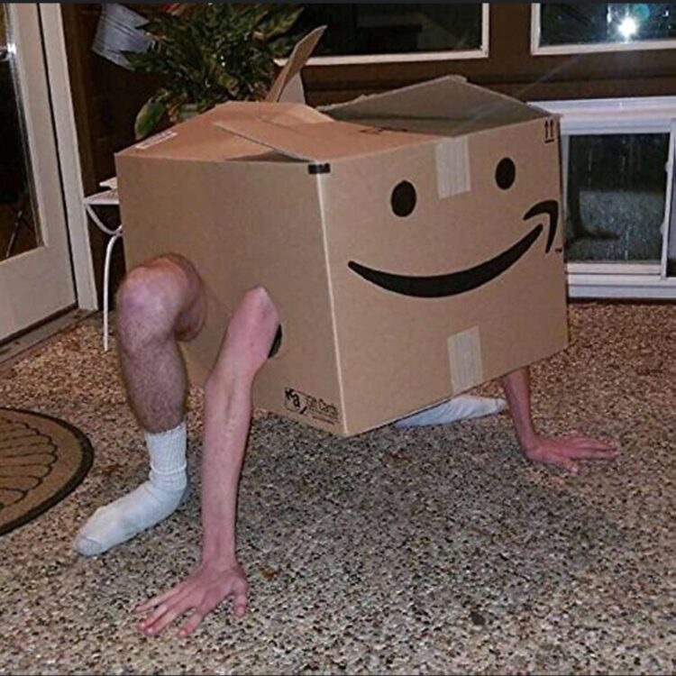 the amazon box feet