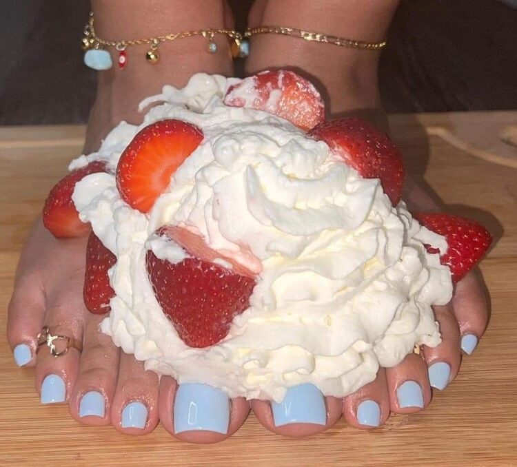 whipped cream feet